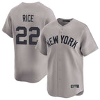 NY.Yankees #22 Ben Rice Player Gray Limited Home Ddoa Stitched Jerseys
