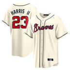 A.Braves #23 Michael Harris II Player Cream Home Game Ddoa Stitched Jerseys