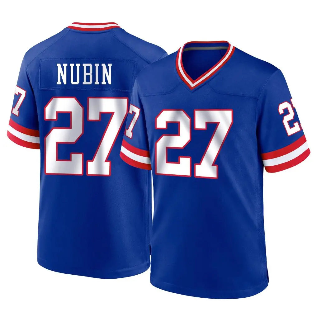 NY.Giants #27 Tyler Nubin Player Royal Classic Home Game Ddoa Stitched Jerseys
