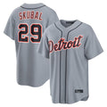 D.Tigers #29 Tarik Skubal Player Gray Home Game Ddoa Stitched Jerseys