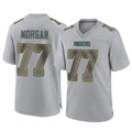 GB.Packers #77 Jordan Morgan Player Gray Atmosphere Fashion Home Game Ddoa Stitched Jerseys