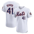 NY.Mets #41 Tom Seaver Player White Home Limited Elite Ddoa Stitched Jerseys
