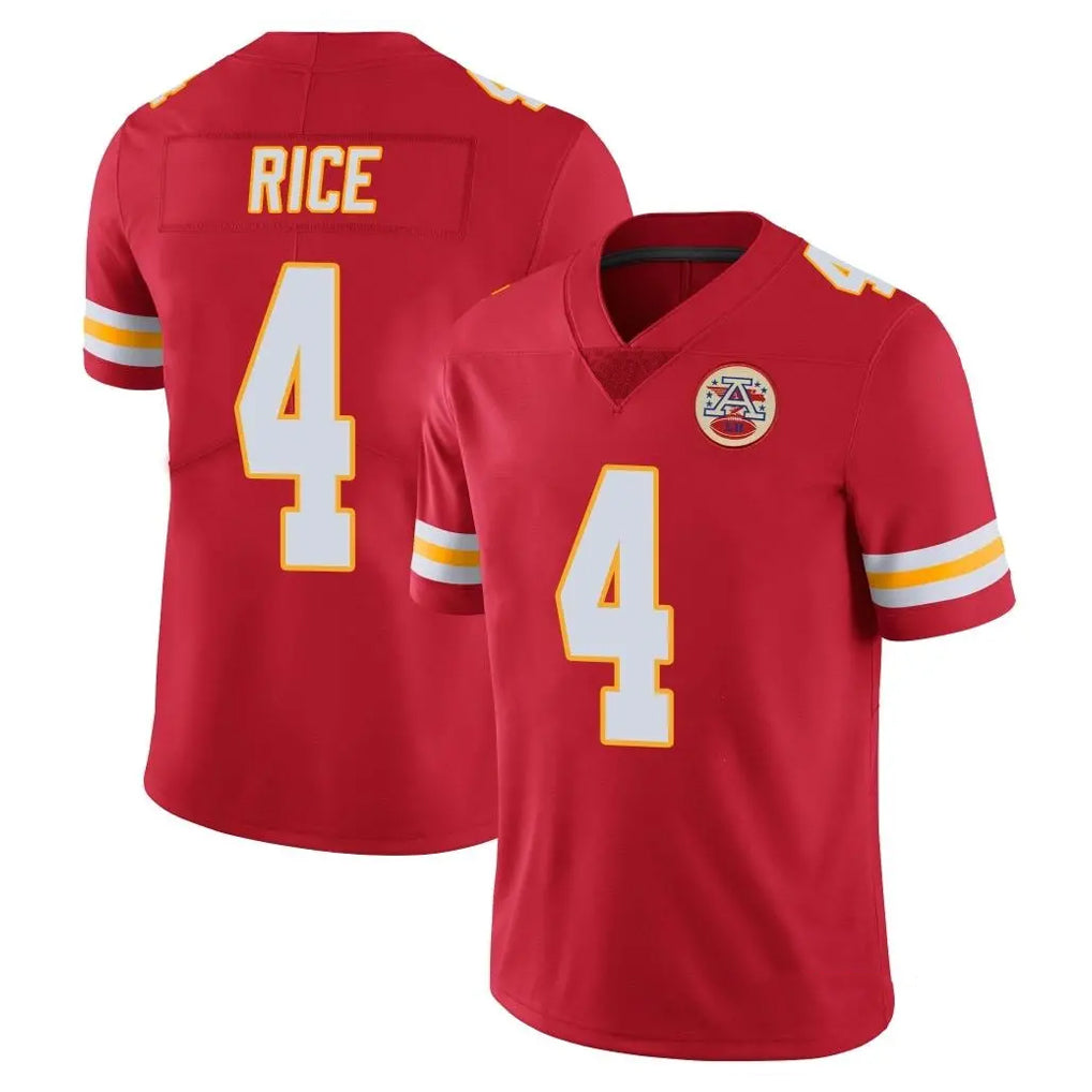 KC.Chiefs #4 Rashee Rice Player Red Limited Vapor Untouchable Home Game Stitched Jerseys