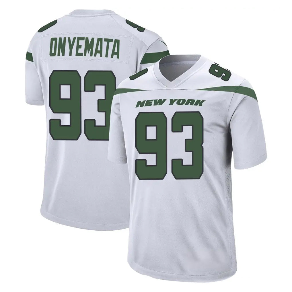 NY.Jets #93 David Onyemata Player White Spotlight Home Game Ddoa Stitched Jerseys