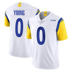 LA.Rams #0 Byron Young Player White Limited Vapor Untouchable Home Game Ddoa Stitched Jerseys