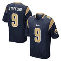 LA.Rams #9 Matthew Stafford Player Navy Home Game Ddoa Stitched Jerseys
