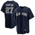 NY.Yankees #27 Giancarlo Stanton Player Navy Replica Game Ddoa Stitched Jerseys