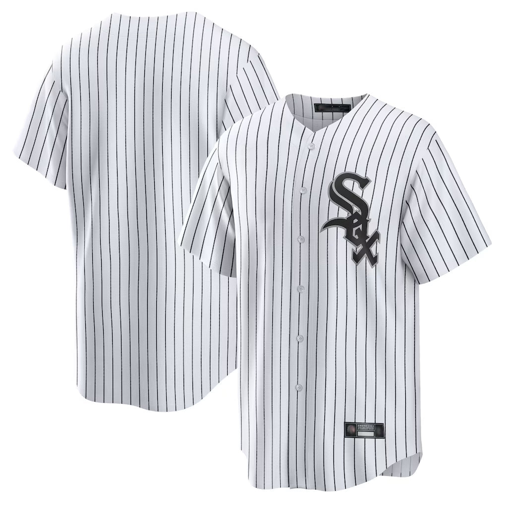 C.White Sox ## White Sox Blank Player White Stripe Home Game Ddoa Stitched Jerseys