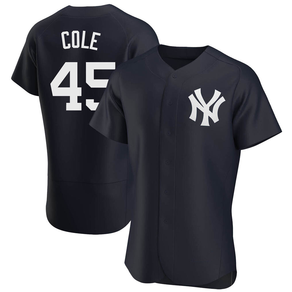 NY.Yankees #45 Gerrit Cole Player Navy Limited Elite Home Ddoa Stitched Jerseys