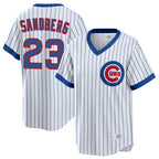 C.Cubs #23 Ryne Sandberg Player White T-shirt Cooperstown Collection Limited Ddoa Stitched Jerseys