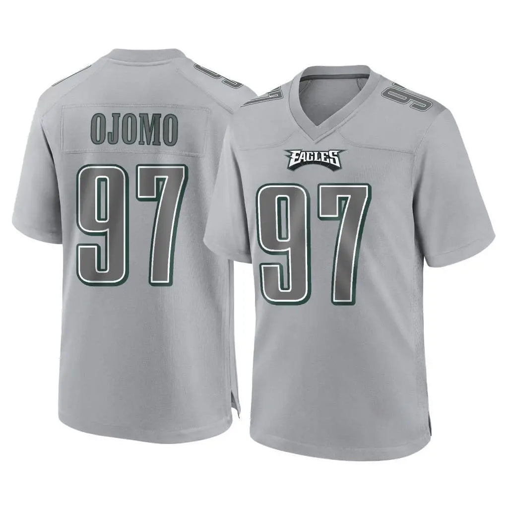 P.Eagles #97 Moro Ojomo Player Gray Atmosphere Fashion Home Game Ddoa Stitched Jerseys