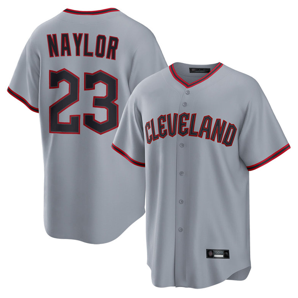 C.Guardians #23 Bo Naylor Player Gray Home Game Ddoa Stitched Jerseys