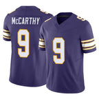 M.Vikings #9 J.J. McCarthy Player Purple Limited Classic Vapor F.U.S.E. Home Game Ddoa Stitched Jerseys