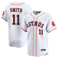 H.Astros #11 Cam Smith Player White Home Limited Ddoa Stitched Jerseys
