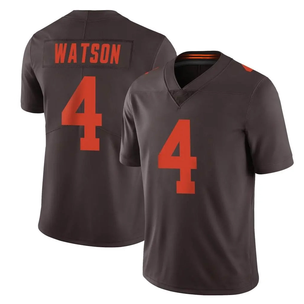 C.Browns #4 Deshaun Watson Player Browns Color Rush Limited Home Game Ddoa Stitched Jerseys