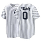 NY.Yankees #0 Marcus Stroman Player White Game Home Ddoa Stitched Jerseys
