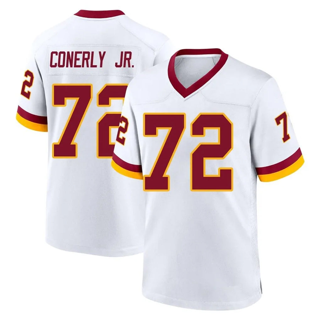 W.Commanders #72 Josh Conerly Jr. Player White Home Game Ddoa Stitched Jerseys