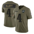 P.Eagles #4 Jake Elliott Player Olive 2025 Salute To Service Limited Ddoa Stitched Jerseys