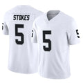 LV.Raiders #5 Eric Stokes Player White Limited Vapor F.U.S.E. Home Game Ddoa Stitched Jerseys
