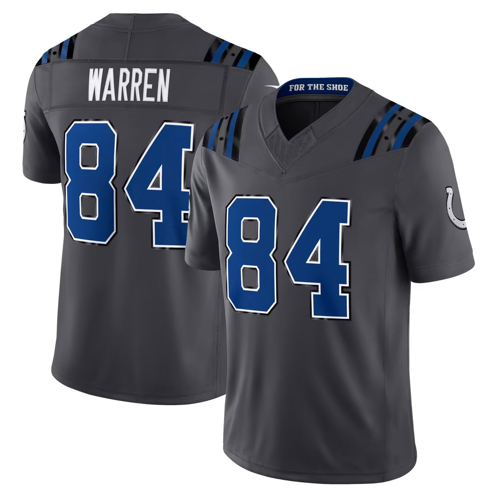 IN.Colts #84 Tyler Warren Player Anthracite Limited 2026 Rivalries Collection Home Game Ddoa Stitched Jerseys