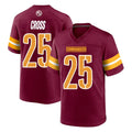 W.Commanders #25 Nick Cross Player Burgundy Home Game Ddoa Stitched Jerseys