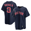 B.Red Sox #3 Ceddanne Rafaela Player Navy Home Game Ddoa Stitched Jerseys