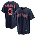 B.Red Sox #3 Ceddanne Rafaela Player Navy Home Game Ddoa Stitched Jerseys