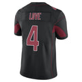 A.Cardinals #4 Jeremiyah Love Player Black Limited Elite Home Game Ddoa Stitched Jerseys