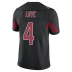 A.Cardinals #4 Jeremiyah Love Player Black Limited Elite Home Game Ddoa Stitched Jerseys
