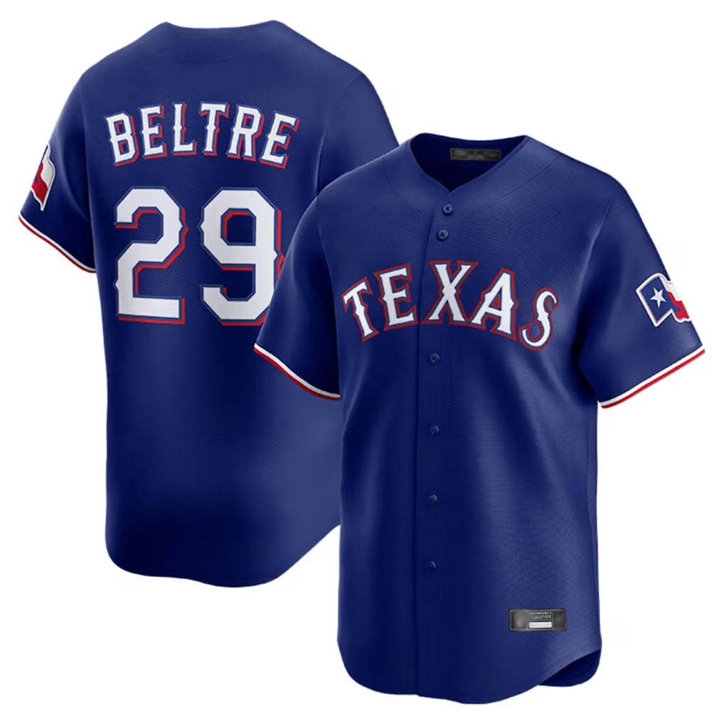T.Rangers #29 Adrian Beltre Player Royal Home Limited Ddoa Stitched Jerseys