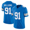 D.Lions #91 Tyleik Williams Player Blue Limited Vapor F.U.S.E. Alternate Home Game Ddoa Stitched Jerseys