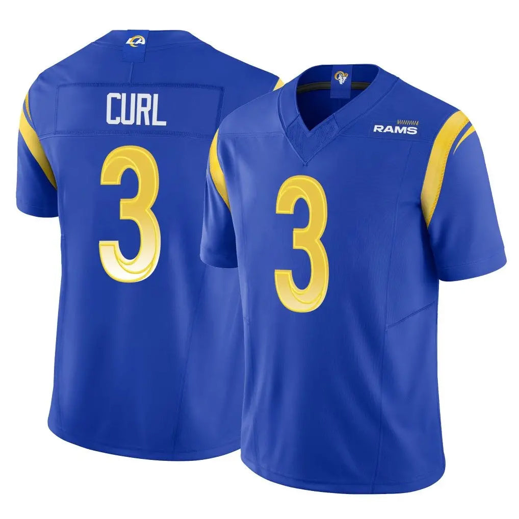 LA.Rams #3 Kam Curl Player Royal Limited Vapor F.U.S.E. Home Game Ddoa Stitched Jerseys