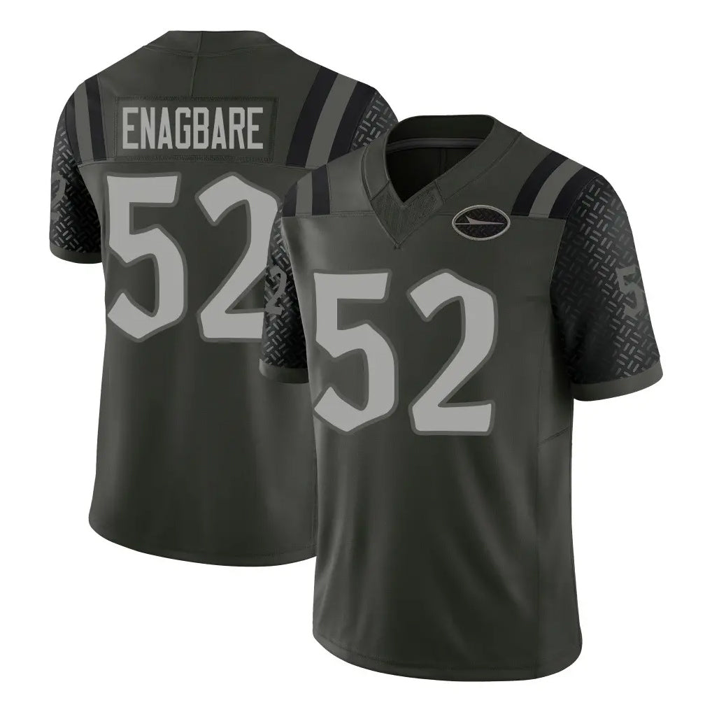 NY.Jets #52 Kingsley Enagbare Player Green Limited 2025 Rivalries Collection Home Game Ddoa Stitched Jerseys