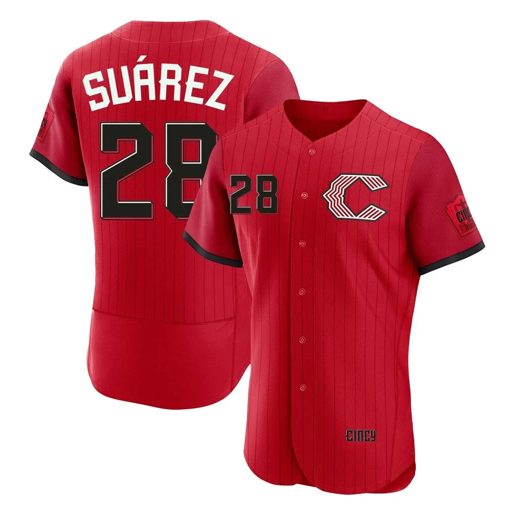 C.Reds #28 Eugenio  Suárez Player Red 2026 City Connect Limited Elite Home Ddoa Stitched Jerseys