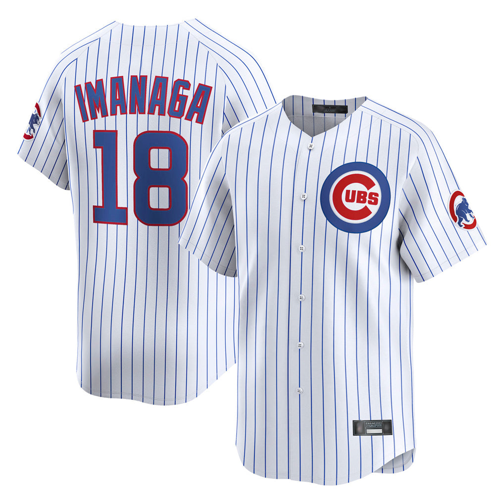 C.Cubs #18 Shota Imanaga Player White Limited Home Game Ddoa Stitched Jerseys