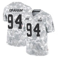 C.Browns #94 Mason Graham Player Arctic Camo Salute to Service Limited Home Game Ddoa Stitched Jerseys