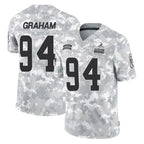 C.Browns #94 Mason Graham Player Arctic Camo Salute to Service Limited Home Game Ddoa Stitched Jerseys