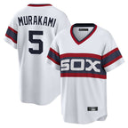 C.White Sox #5 Munetaka Murakami Player White T-shirt Home Game Ddoa Stitched Jerseys