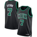 Ddoa B.Celtics #7 Jaylen Brown Black Swingman Jerseys - Statement Edition