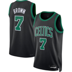 Ddoa B.Celtics #7 Jaylen Brown Black Swingman Jerseys - Statement Edition
