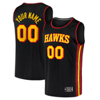 Ddoa Custom A.Hawks Black Fast Break Replica Jerseys - Statement Edition