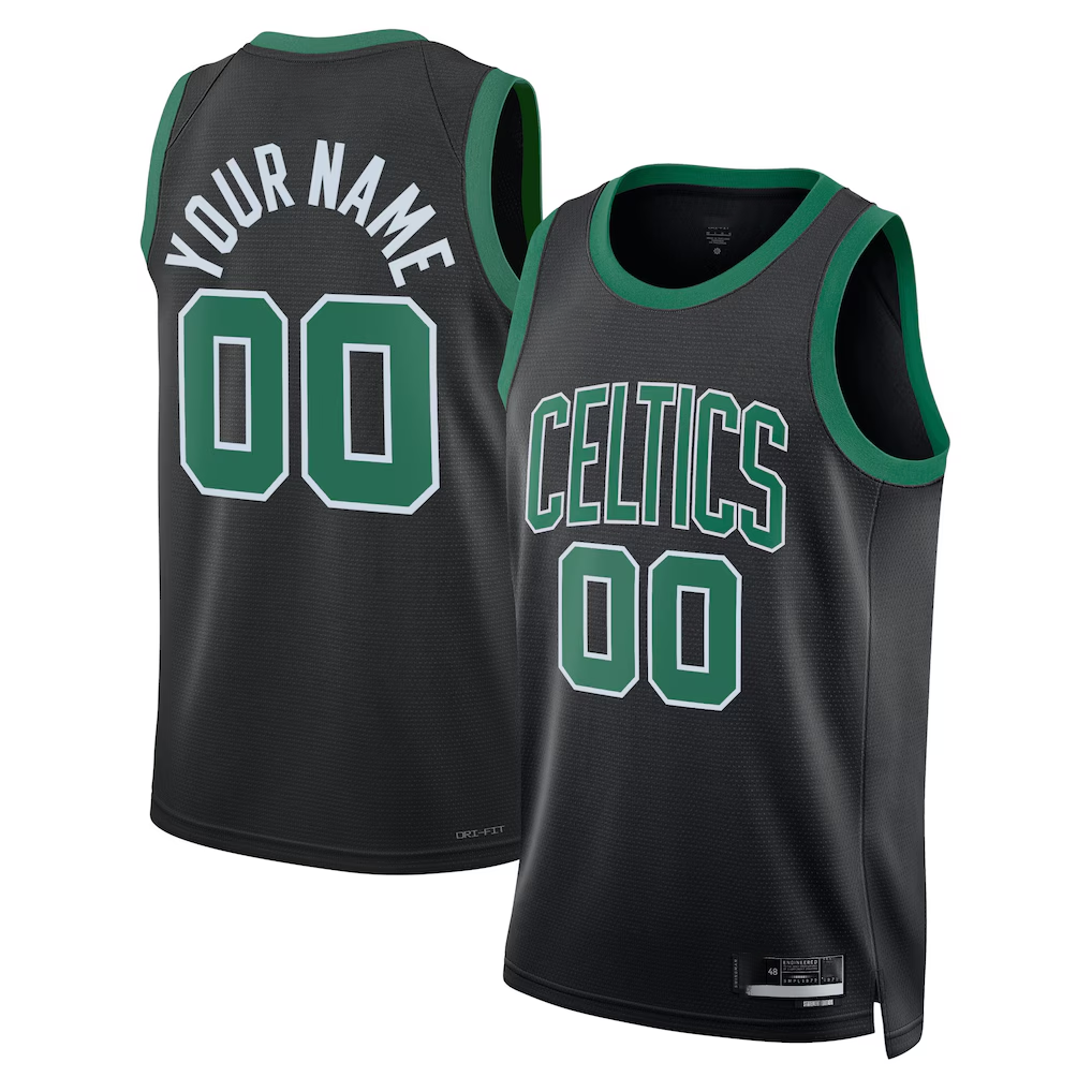 Ddoa Custom B.Celtics Black 2022-23 Swingman Jerseys - Statement Edition