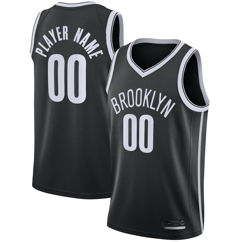 Ddoa Custom B.Nets Black Swingman Custom Jerseys - Icon Edition