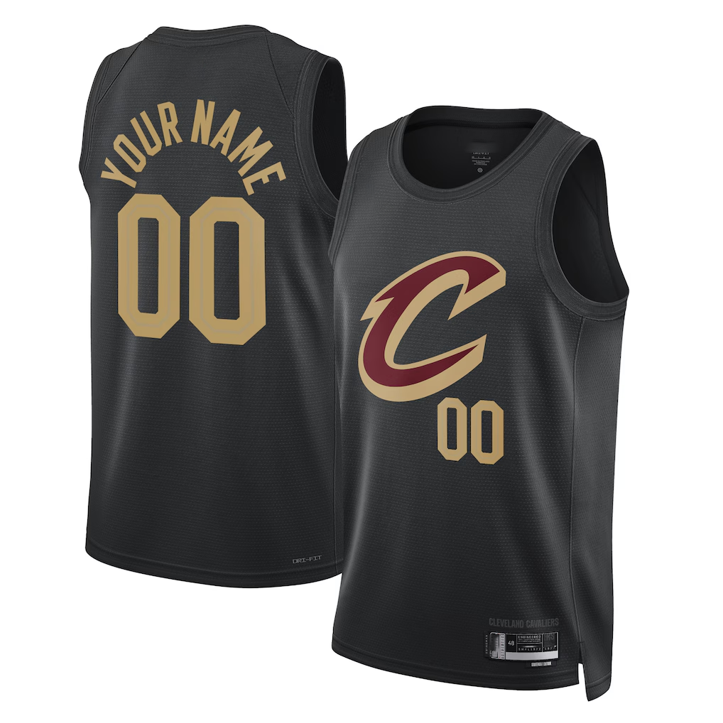 Ddoa Custom C.Cavaliers Black 2022-23 Swingman Jerseys - Statement Edition