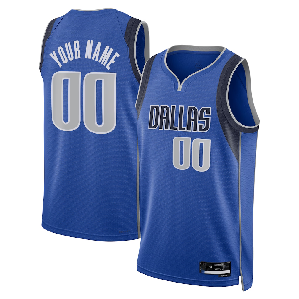 Ddoa Custom D.Mavericks Blue Swingman Jerseys - Icon Edition