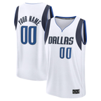 Ddoa Custom D.Mavericks White Fast Break Jerseys - Association Edition