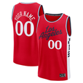 Ddoa Custom LA.Clippers Red Fast Break Stitched Jerseys- Statement Edition