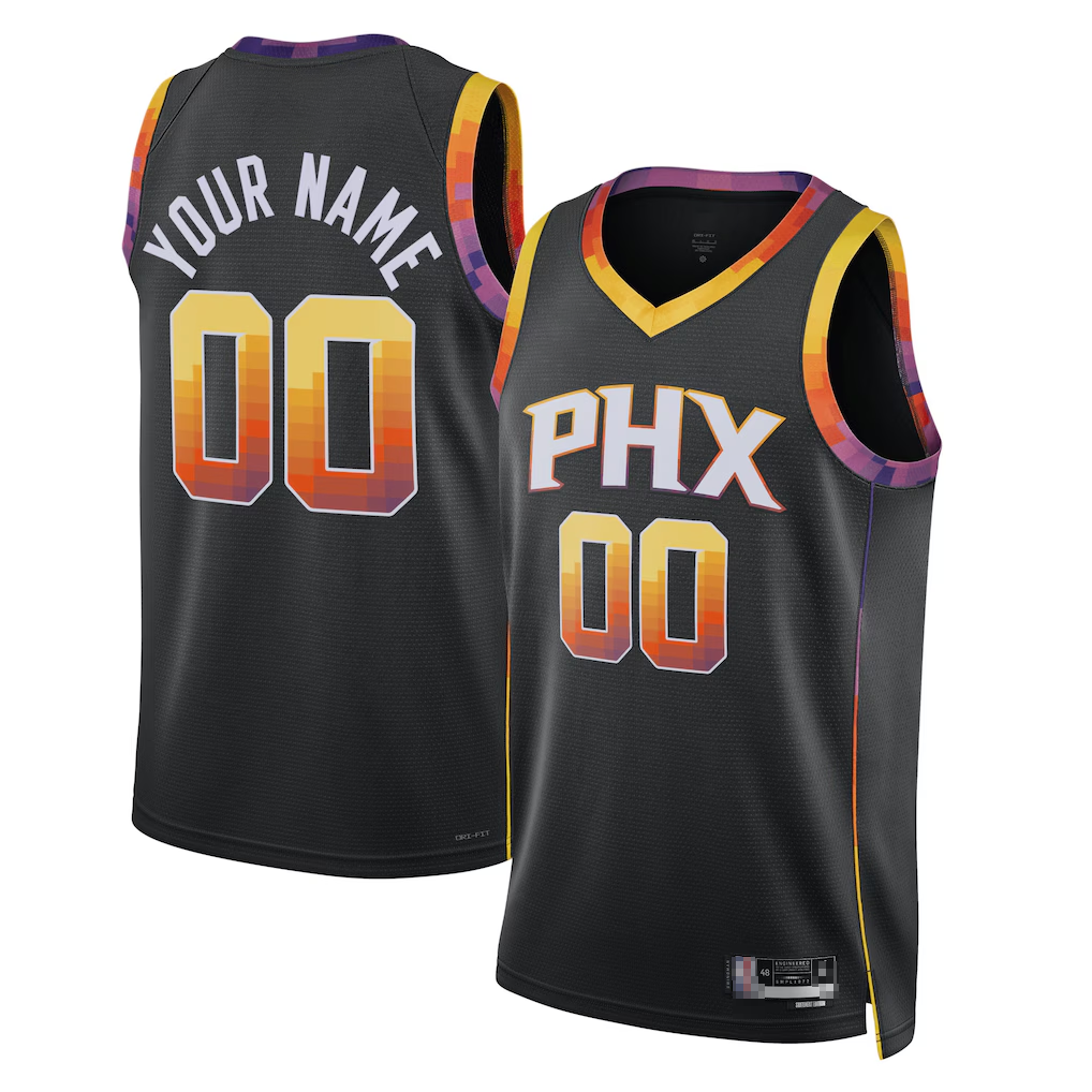 Ddoa Custom P.Sunss Black 2022-2023 Swingman Jerseys - Statement Edition