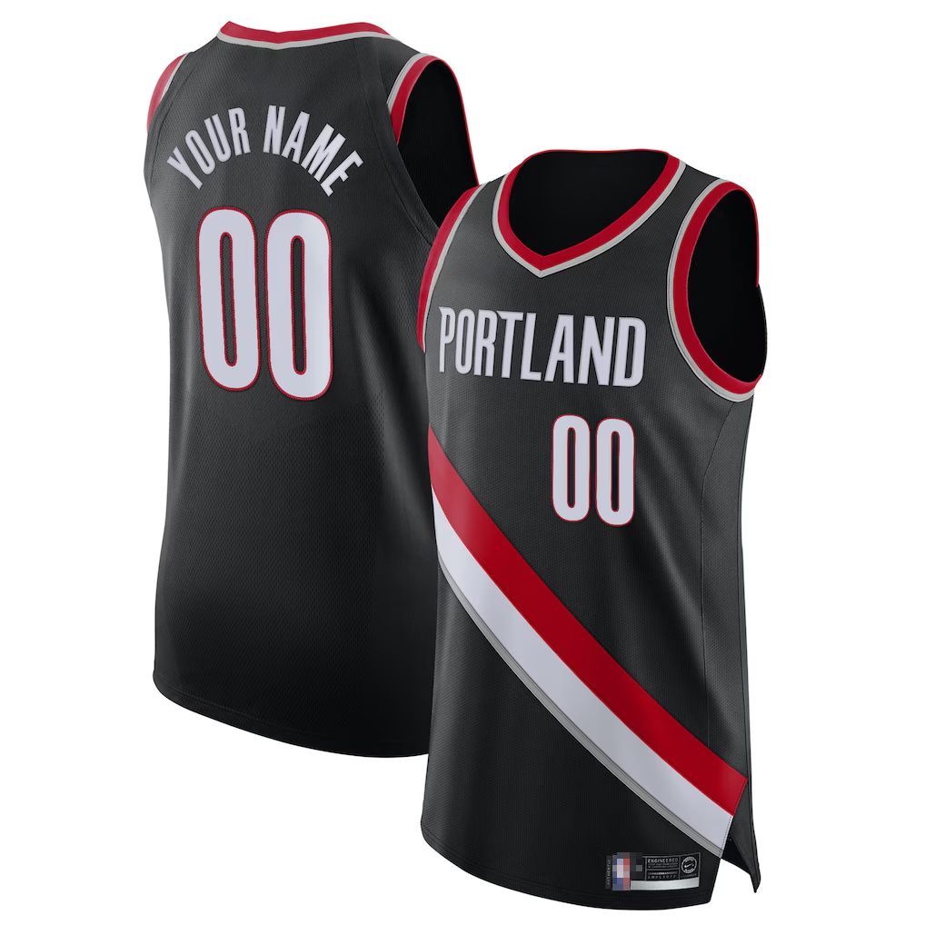 Ddoa Custom PT.Blazers Black 2020-2021 Authentic Jerseys - Icon Edition