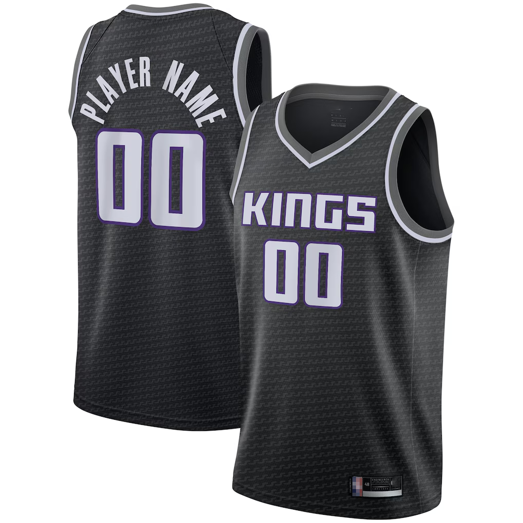 Ddoa Custom S.kings Black Swingman Jerseys - Statement Edition